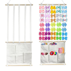 HY.MIS headband holder with bow display keeps accessories organized and accessible.