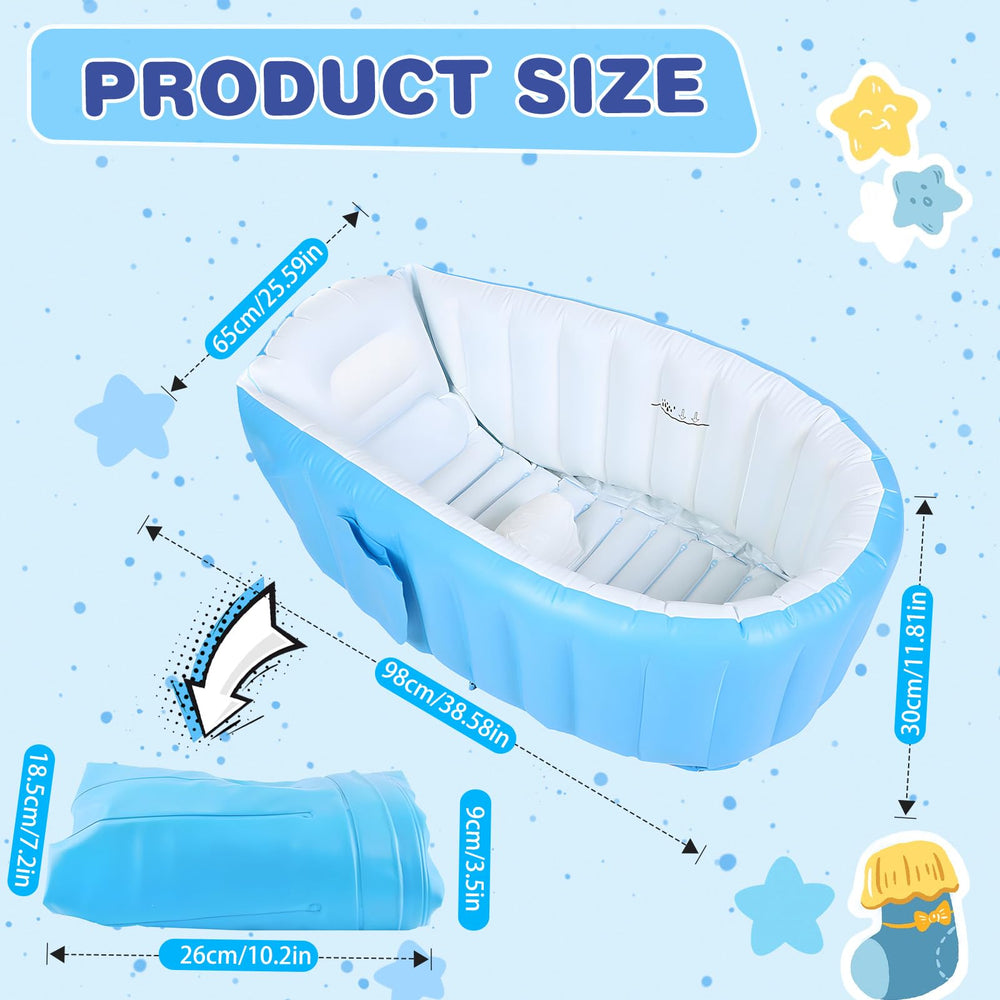 HyAdierTech baby bathtub with non-slip bottom for safety.