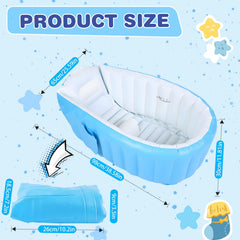 HyAdierTech baby bathtub with non-slip bottom for safety.