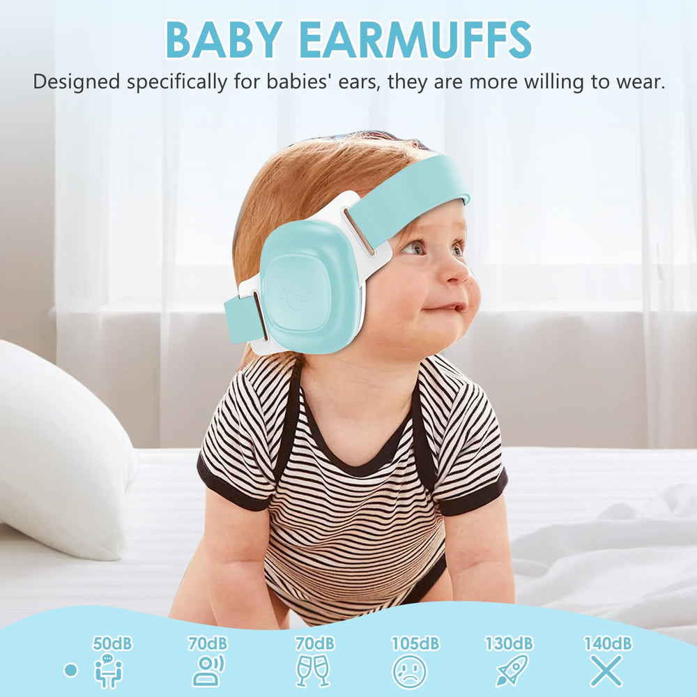 HyAdierTech HQ-GE530 adjustable headband on a growing baby.
