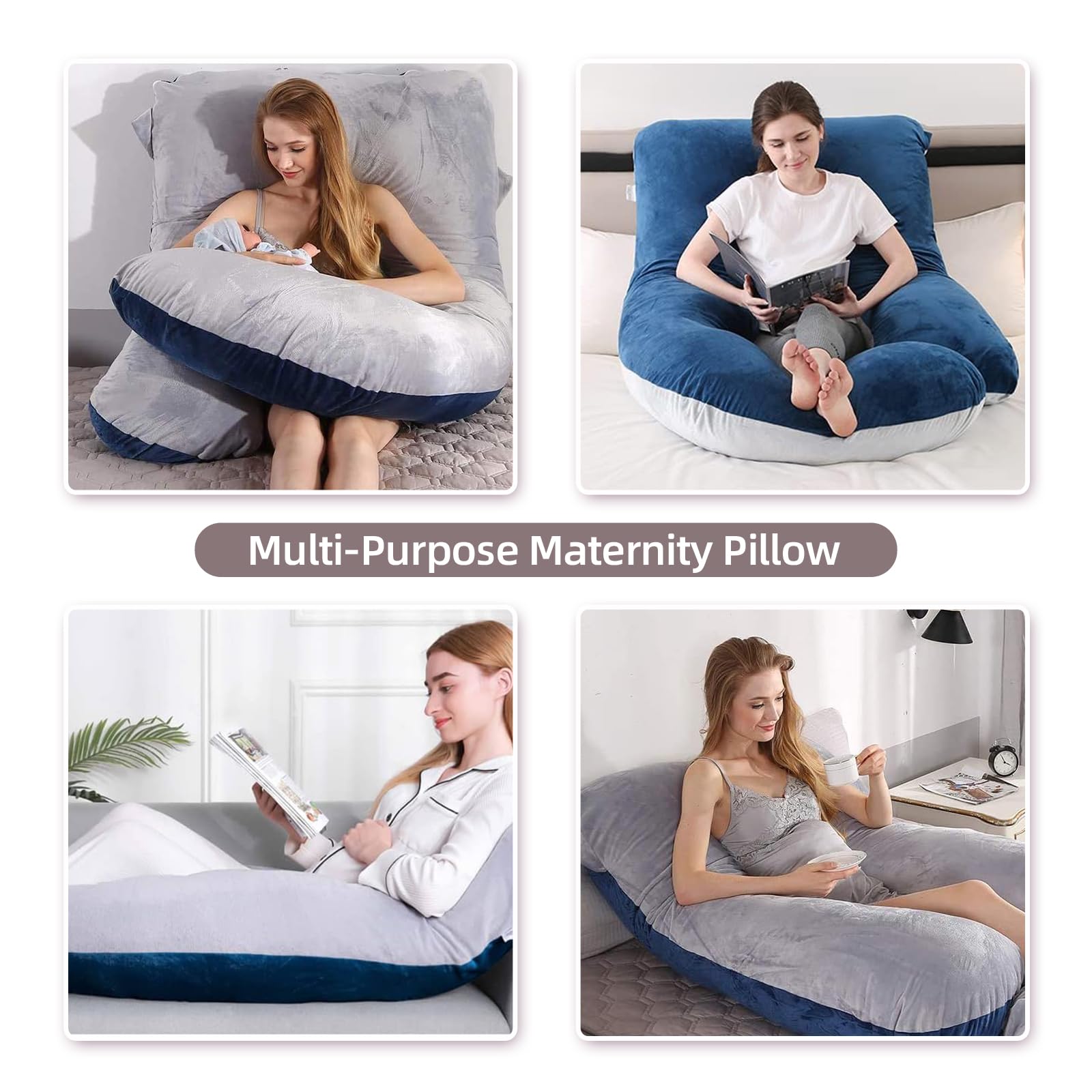 Cooling HychYAYA pregnancy pillow material helps maintain comfort on warm nights.