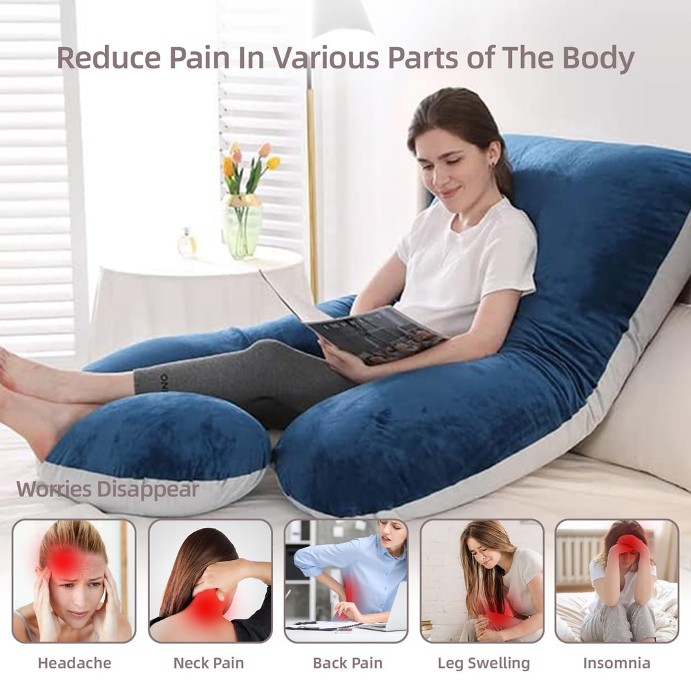 Removable velvet cover of HychYAYA pillow for easy cleaning and freshness.