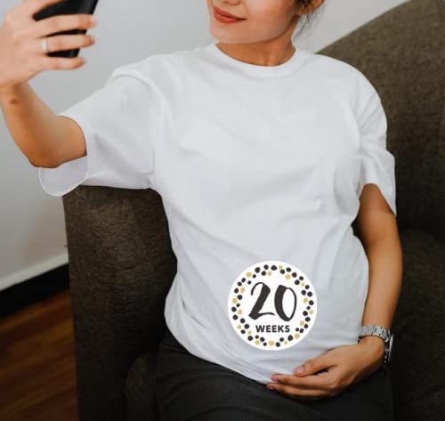 Hycodest pregnancy milestone sticker week 32 captures near term progress for photos