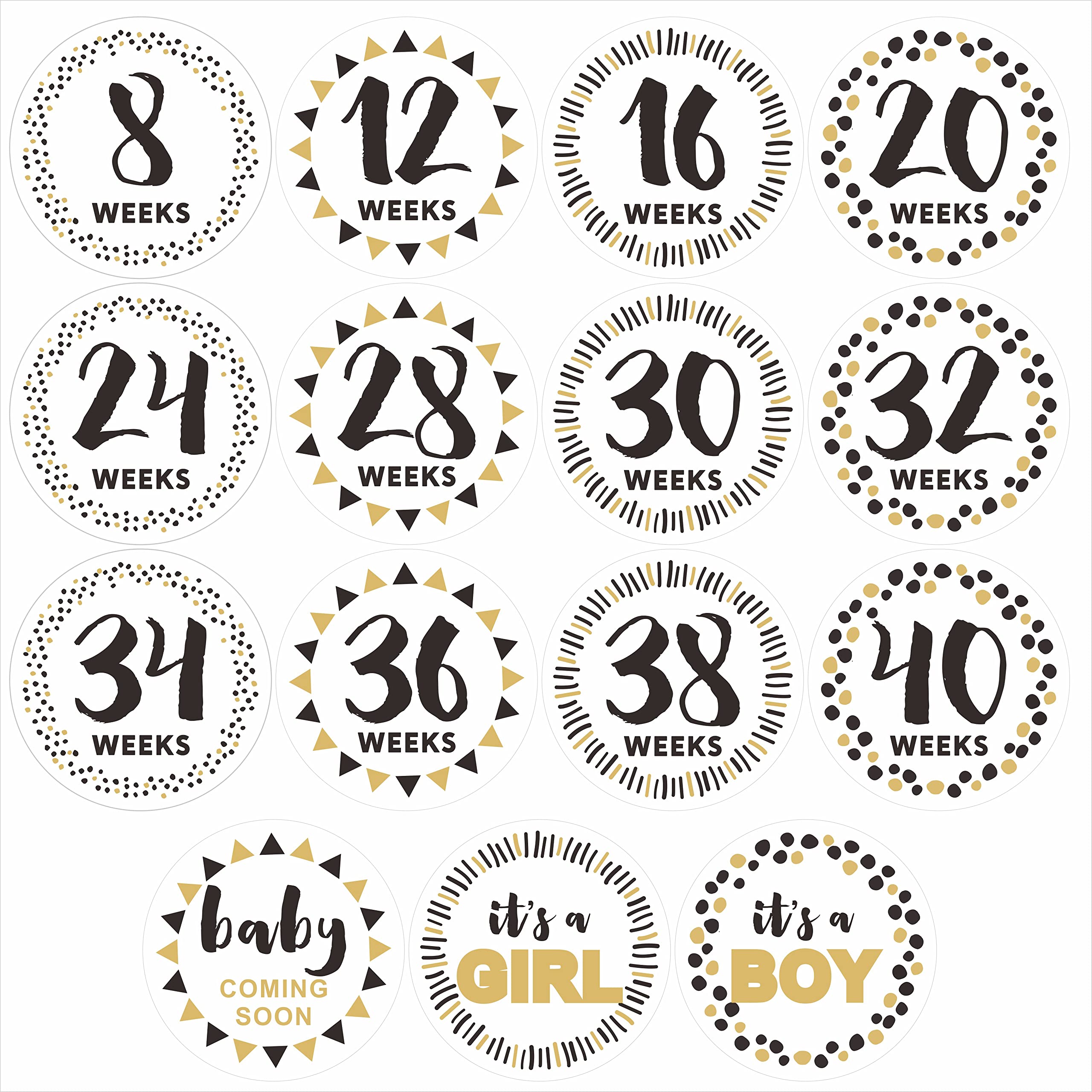 Hycodest pregnancy milestone sticker week 8 on belly for early milestone photos