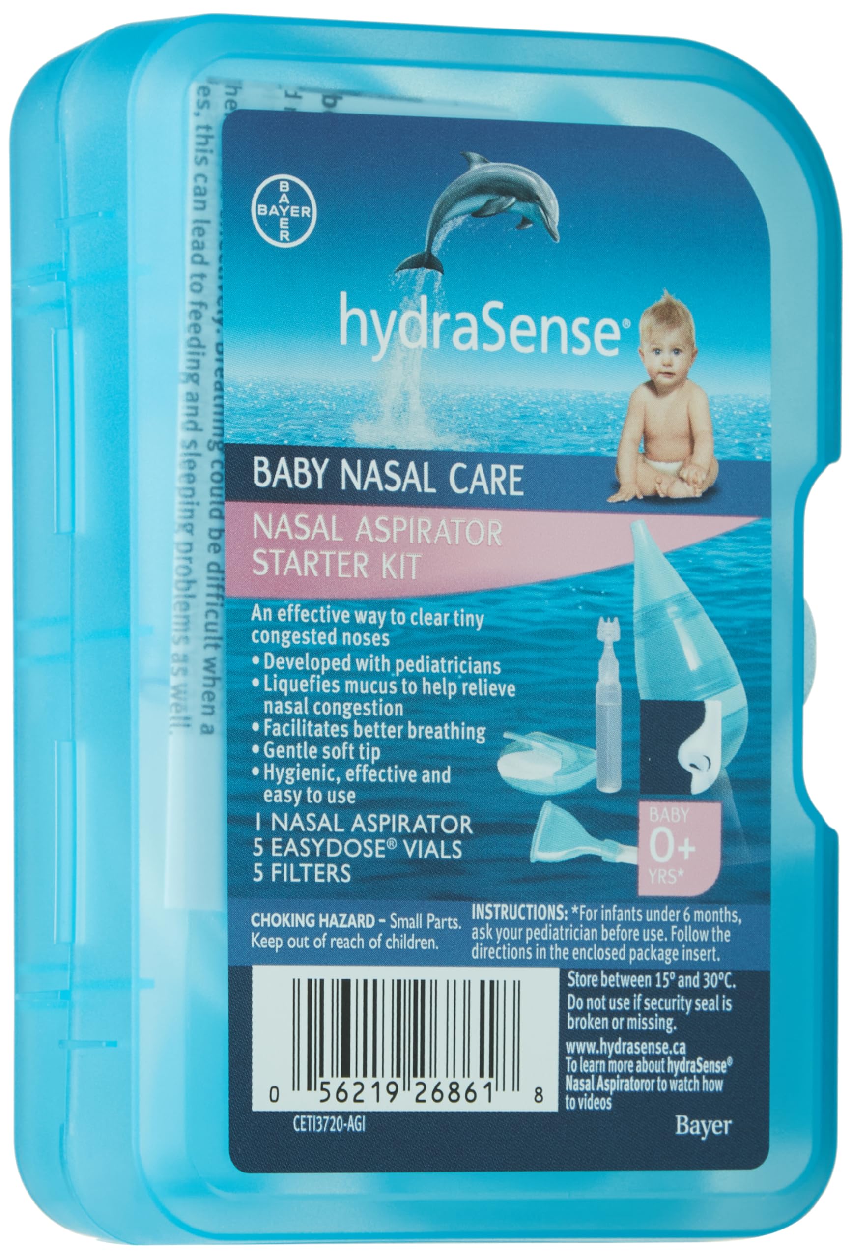 HydraSense nasal aspirator bottle for gentle mucus removal in infants.