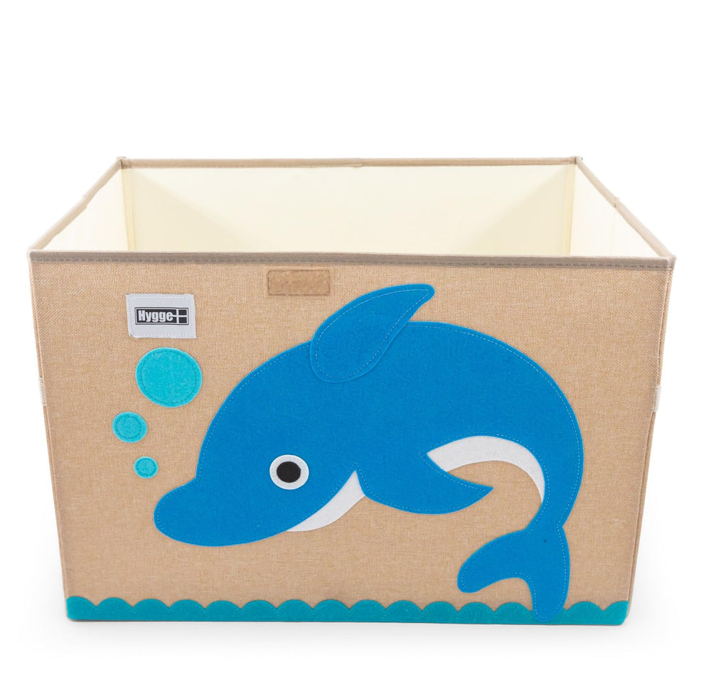 Hygge Plus bin with lid closeup highlighting soft, sturdy material.