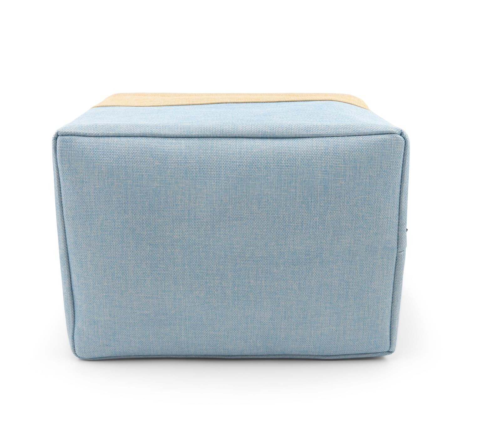 Hygge Plus linen storage bin fabric texture close-up emphasizes durable weave.