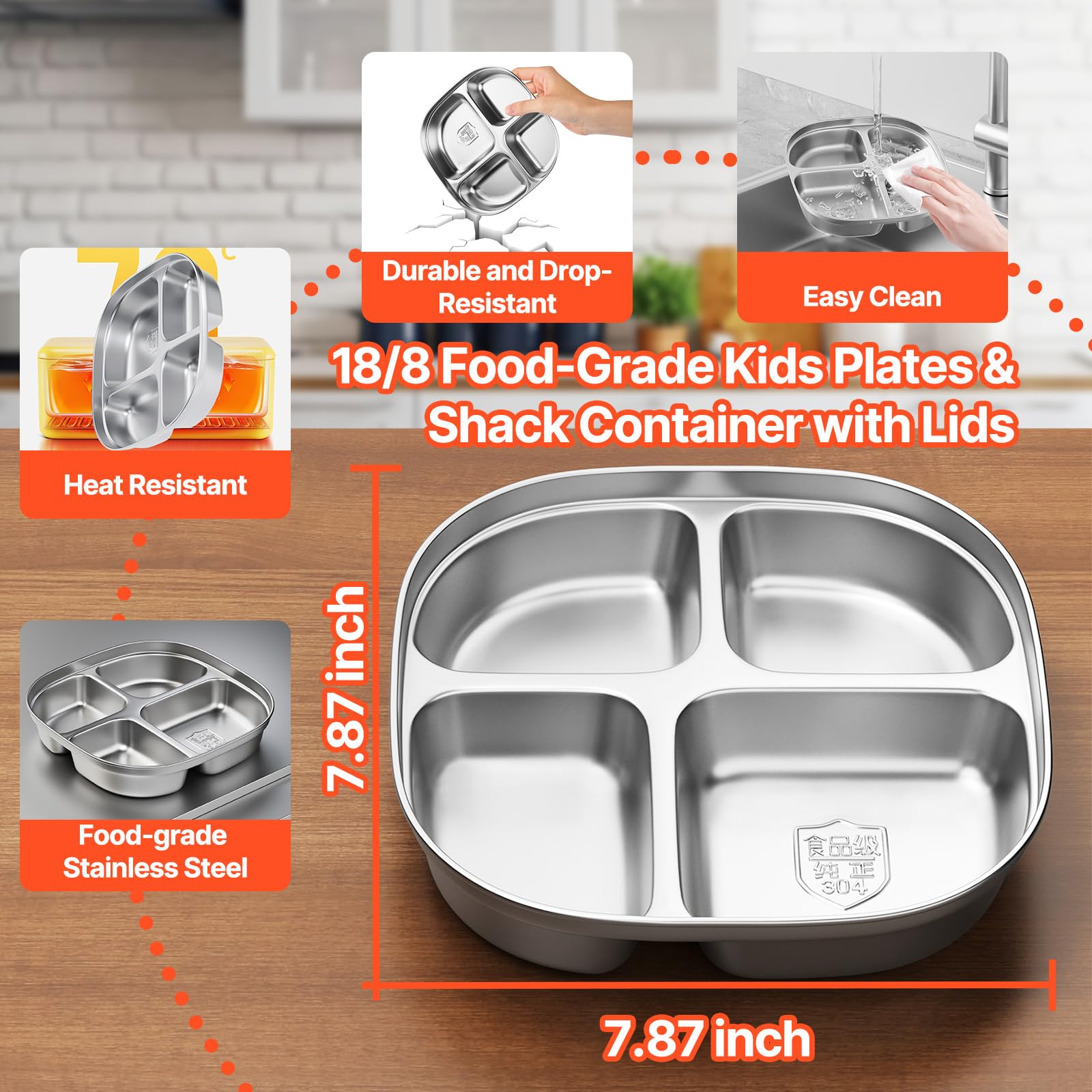 Hyperzacc kids plates with lids protect snacks from dust during trips.