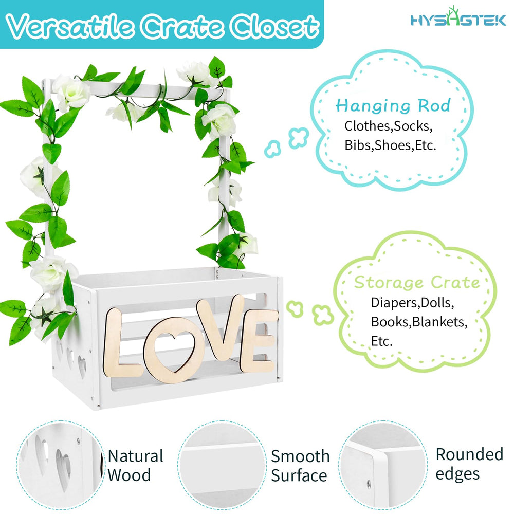 Hysagtek shower gift basket with wreath accent ready for gifting.