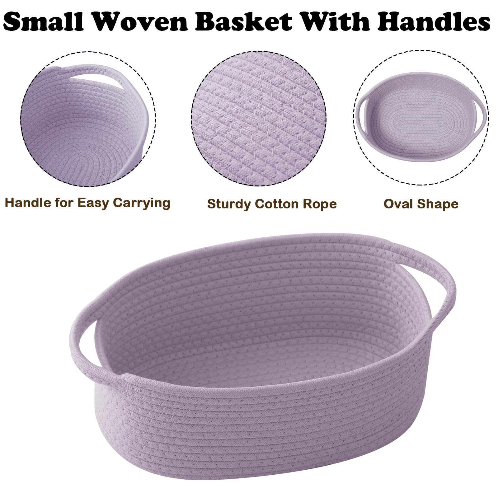 HZFTJOY basket with handles for easy transport and storage.