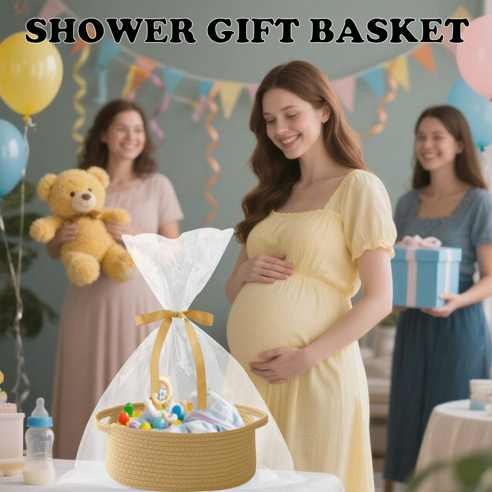 HZFTJOY basket in living room, adds style while organizing.