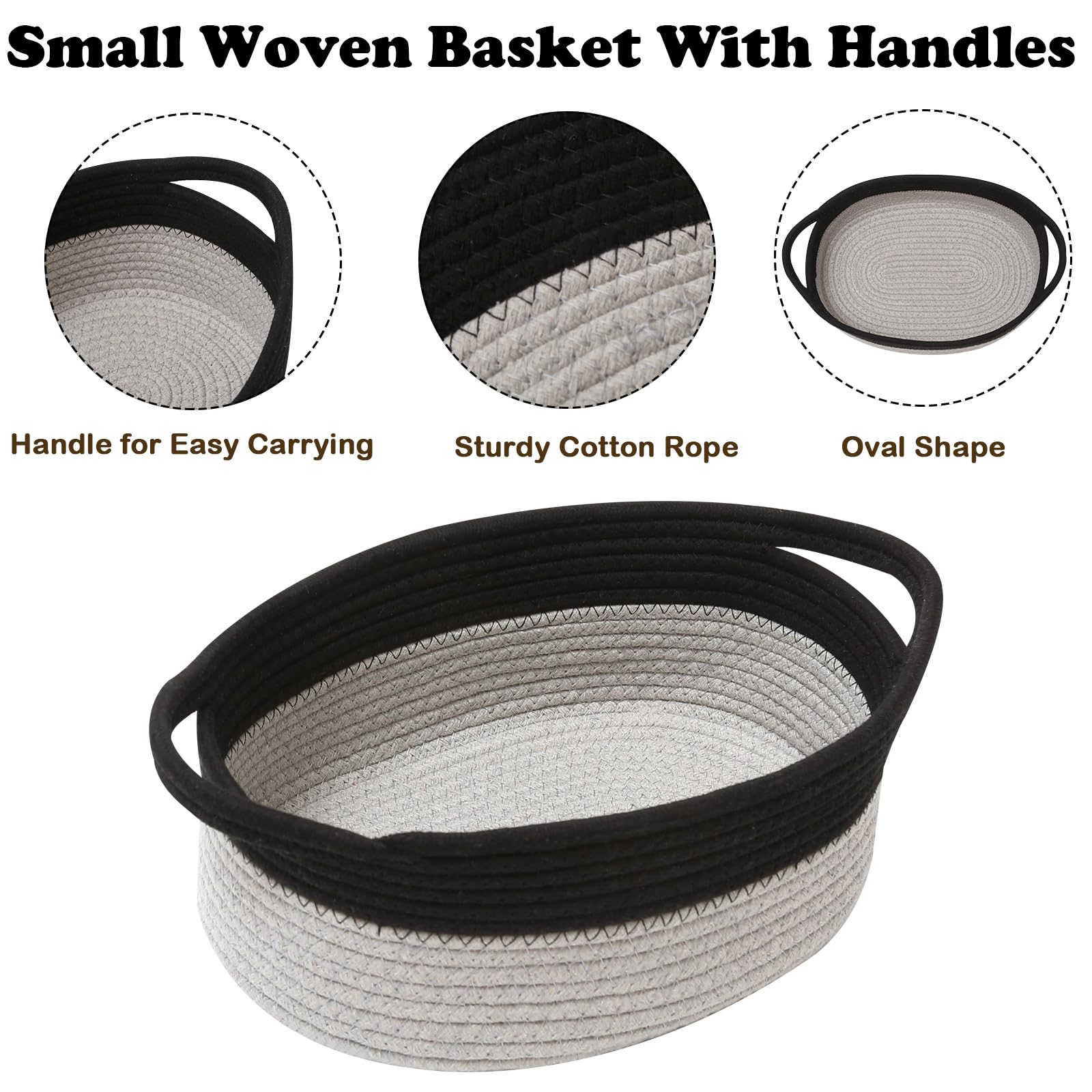 HZFTJOY basket with handles for easy moving and versatile use