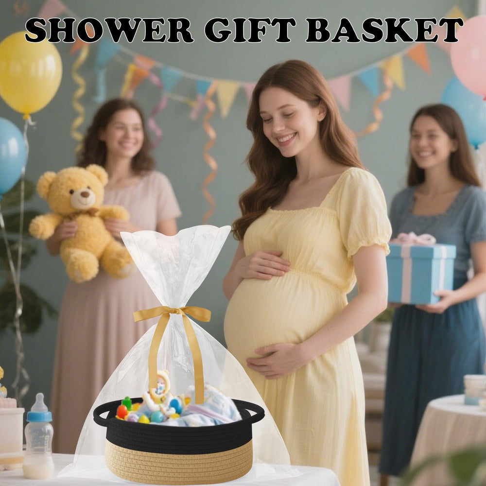 HZFTJOY bathroom organizer basket keeps toiletries organized and easy to reach.