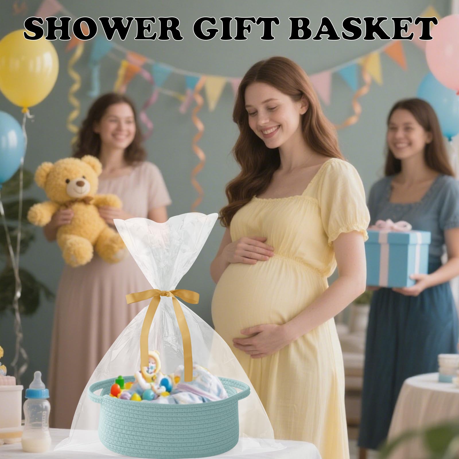 HZFTJOY bathroom storage basket keeps toiletries or towels neatly within reach.