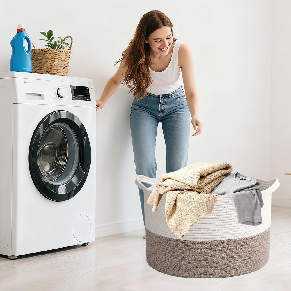 HZFTJOY easy-care basket supports gentle wash to refresh textiles.