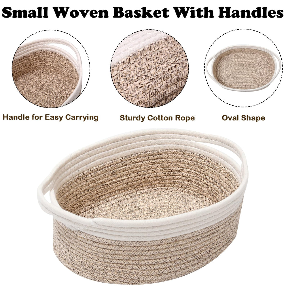 HZFTJOY gift basket empty on shelf demonstrates compact storage.
