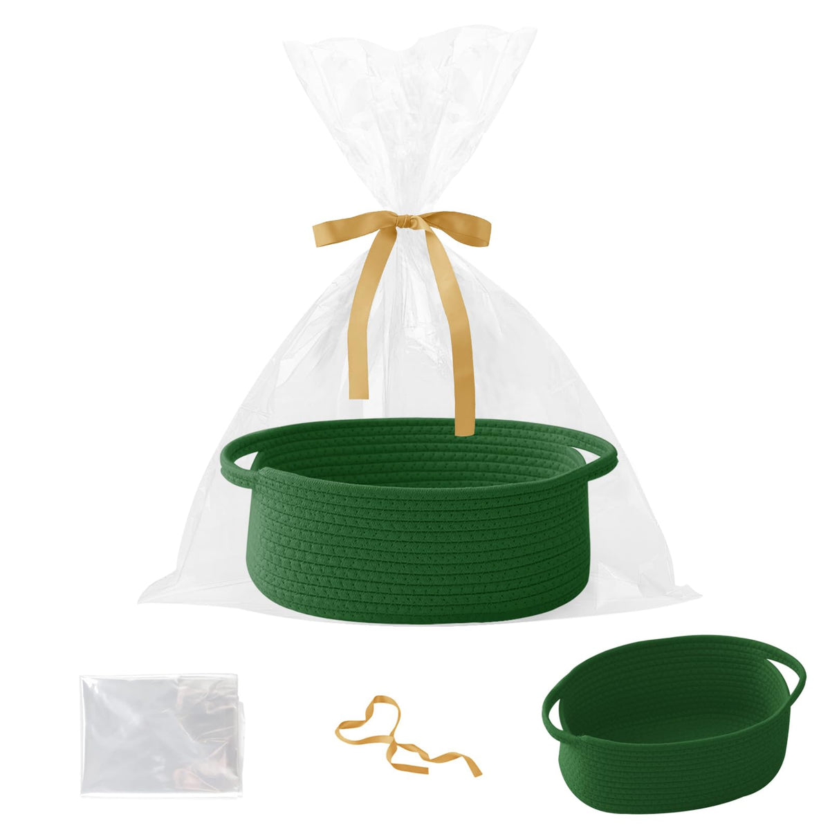 HZFTJOY gift basket with gift bag and ribbon for elegant gifting