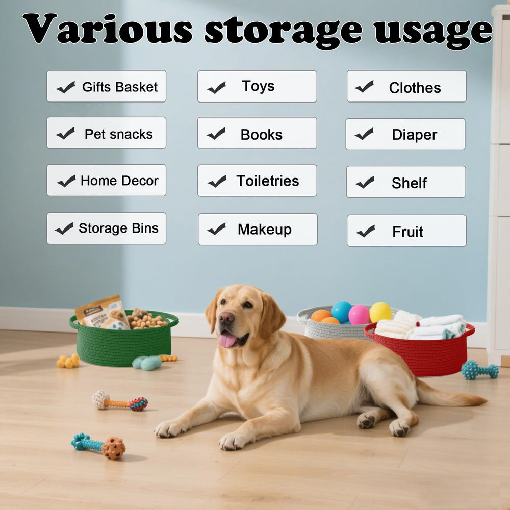 HZFTJOY multi-purpose storage basket ideal for living spaces