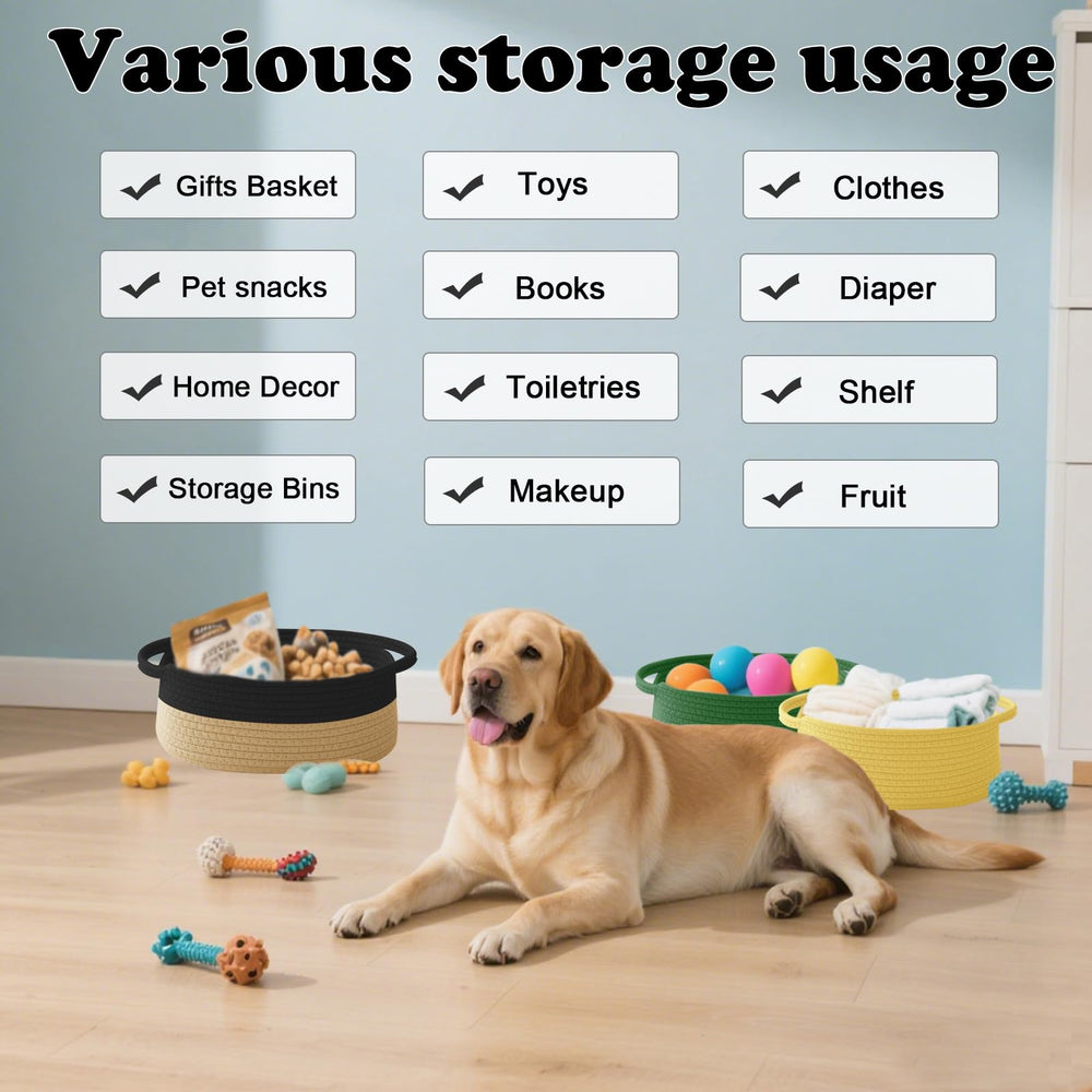 HZFTJOY multi-purpose storage basket neatly tidies living spaces.