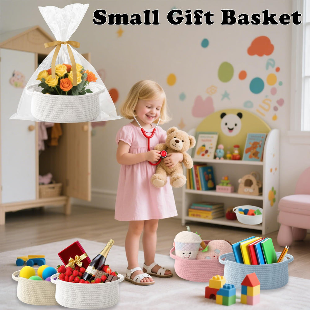 HZFTJOY multi-purpose storage basket, versatile organizer for snacks and small items.