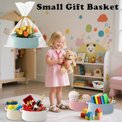 HZFTJOY multi-purpose storage basket suitable for shelves, countertops, and room organization.