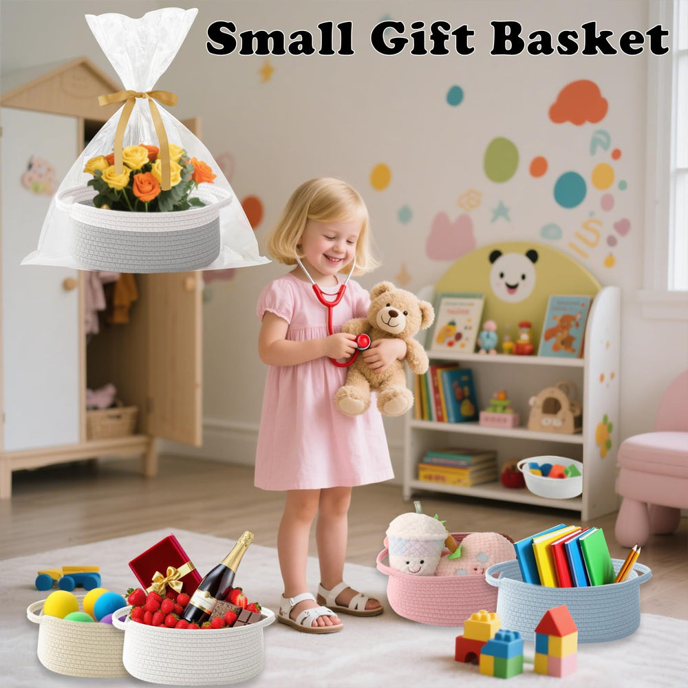 HZFTJOY multi-purpose storage basket for shelves, drawers, and surfaces.