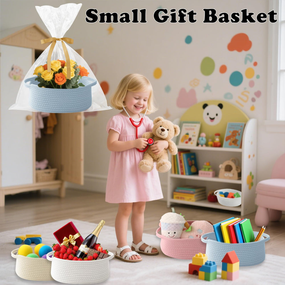 HZFTJOY multi-purpose storage versatile basket for snacks remotes and small items.