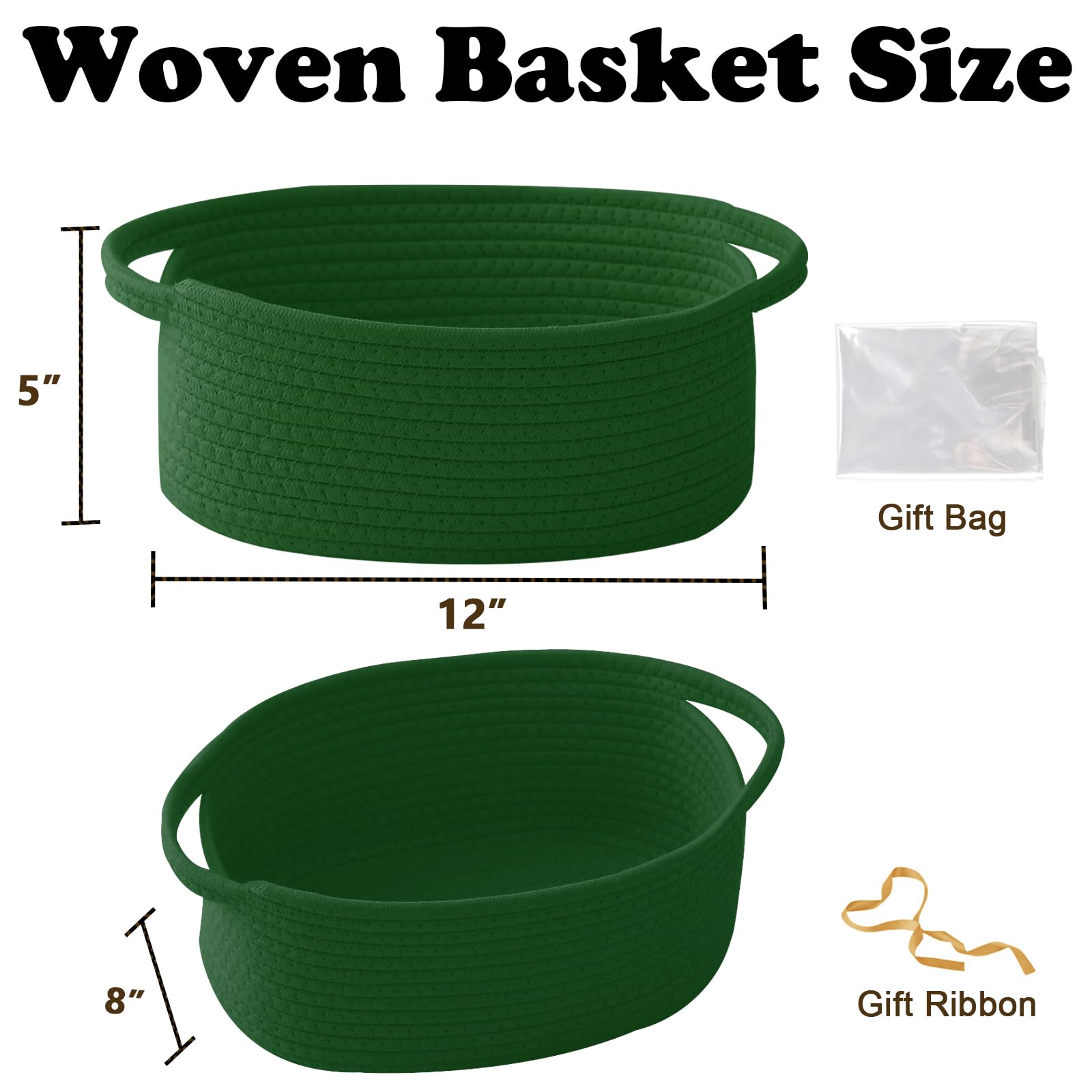 HZFTJOY rope-woven storage basket as a sturdy organizer