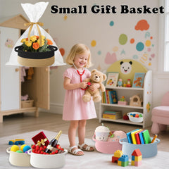 HZFTJOY small rope basket on shelf for tidy, accessible storage.