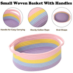 HZFTJOY Small rope-woven basket designed for everyday organization.