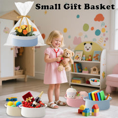HZFTJOY storage basket with handles for easy carrying