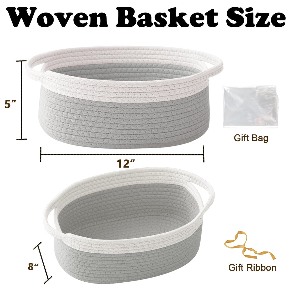 HZFTJOY storage basket with handles keeps items organized and accessible
