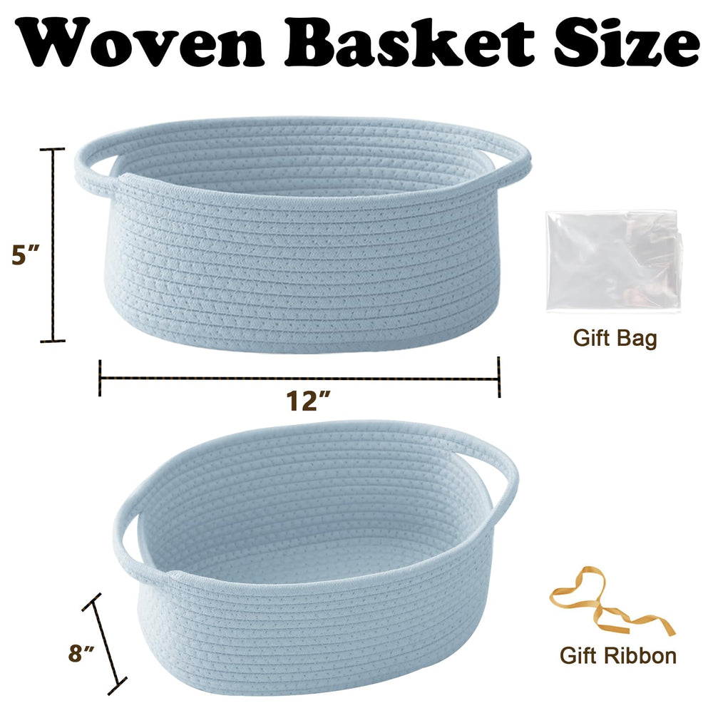HZFTJOY woven basket handles durable rustic charm for organized items.