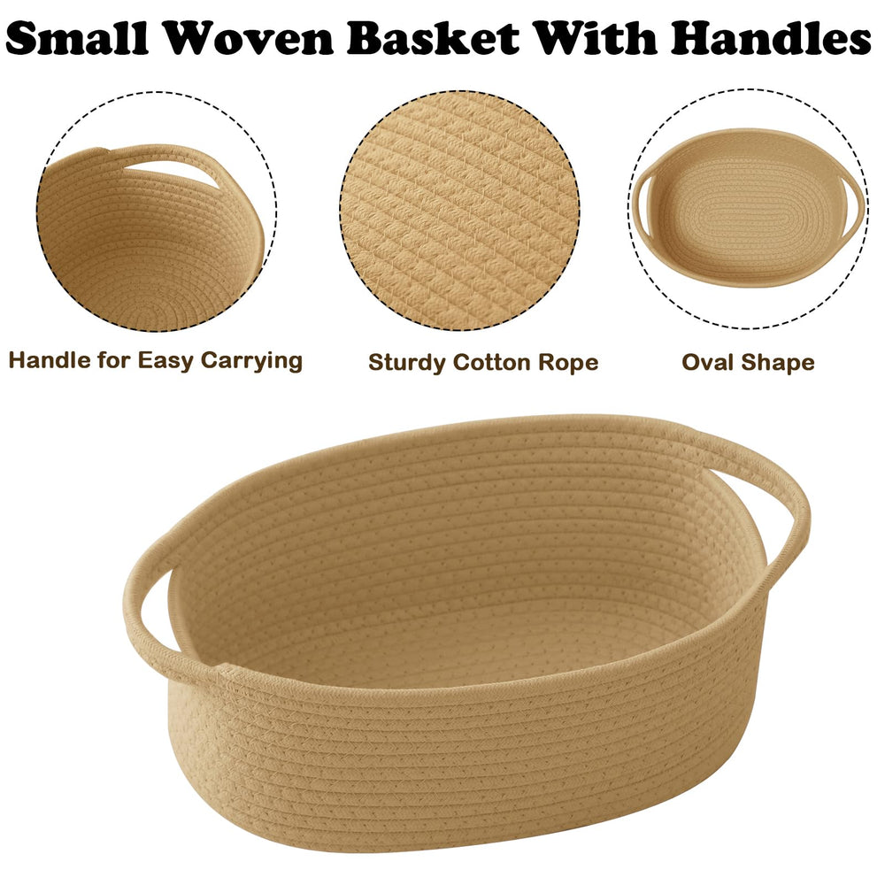 HZFTJOY woven basket with gift bag, versatile for gifts and decor.