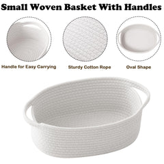 HZFTJOY woven basket with gift bag, ready for gifting and tidy shelves.