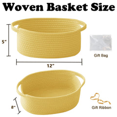 HZFTJOY woven storage basket with handles enhances any room