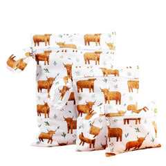 HZNOO large wet-dry bag displaying towels and swimsuits, ideal for travel organization.