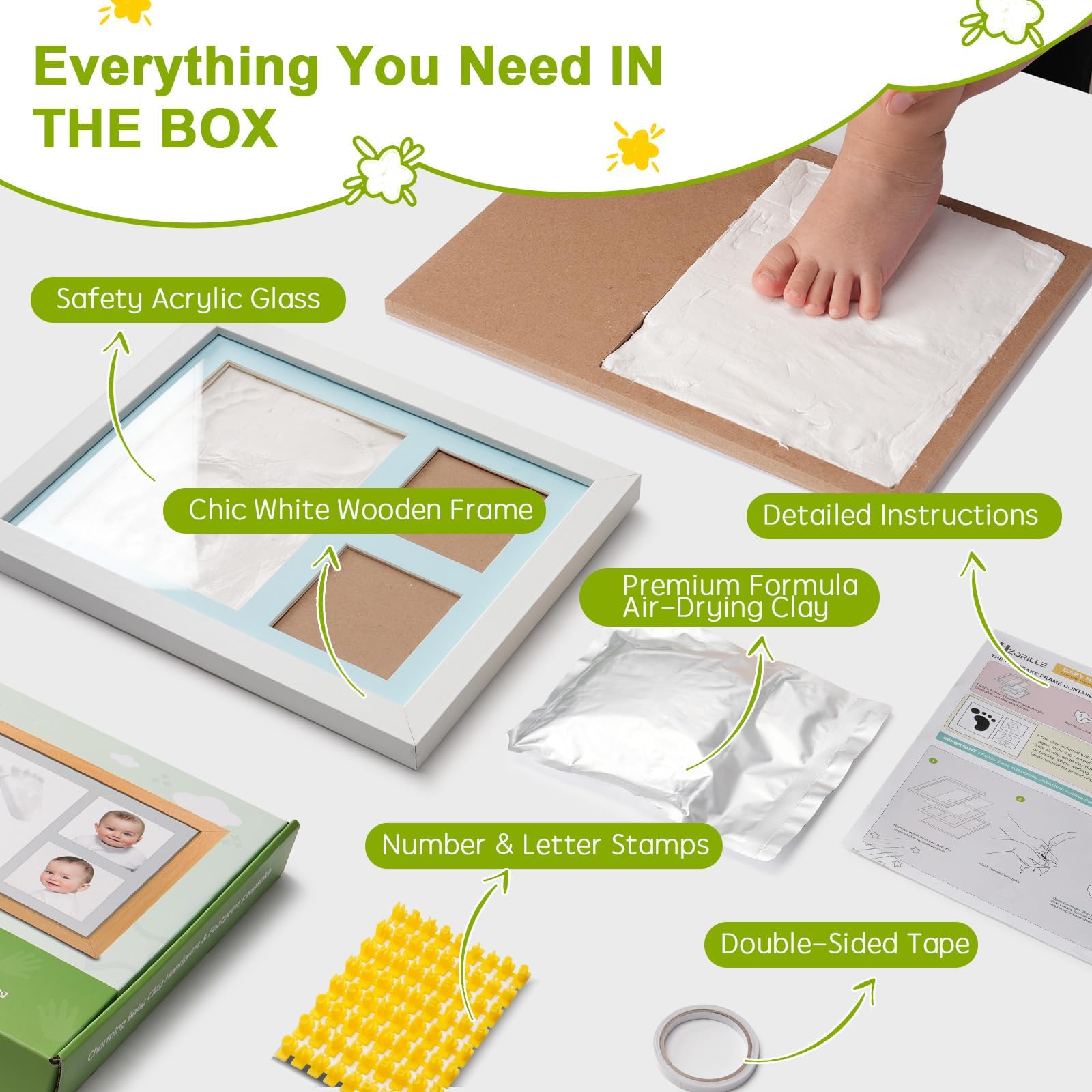 Hzorille air-dry clay non-toxic option preserves fine details safely.