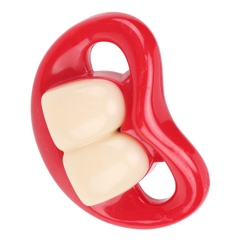 Hztyyier flat-nipple silicone pacifier supports natural tongue position