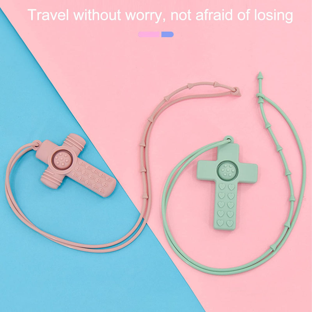 Hztyyier portable teether with lanyard for mess-free outings.