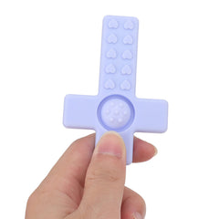 Hztyyier silicone lanyard teether keeps toys within reach during outings.