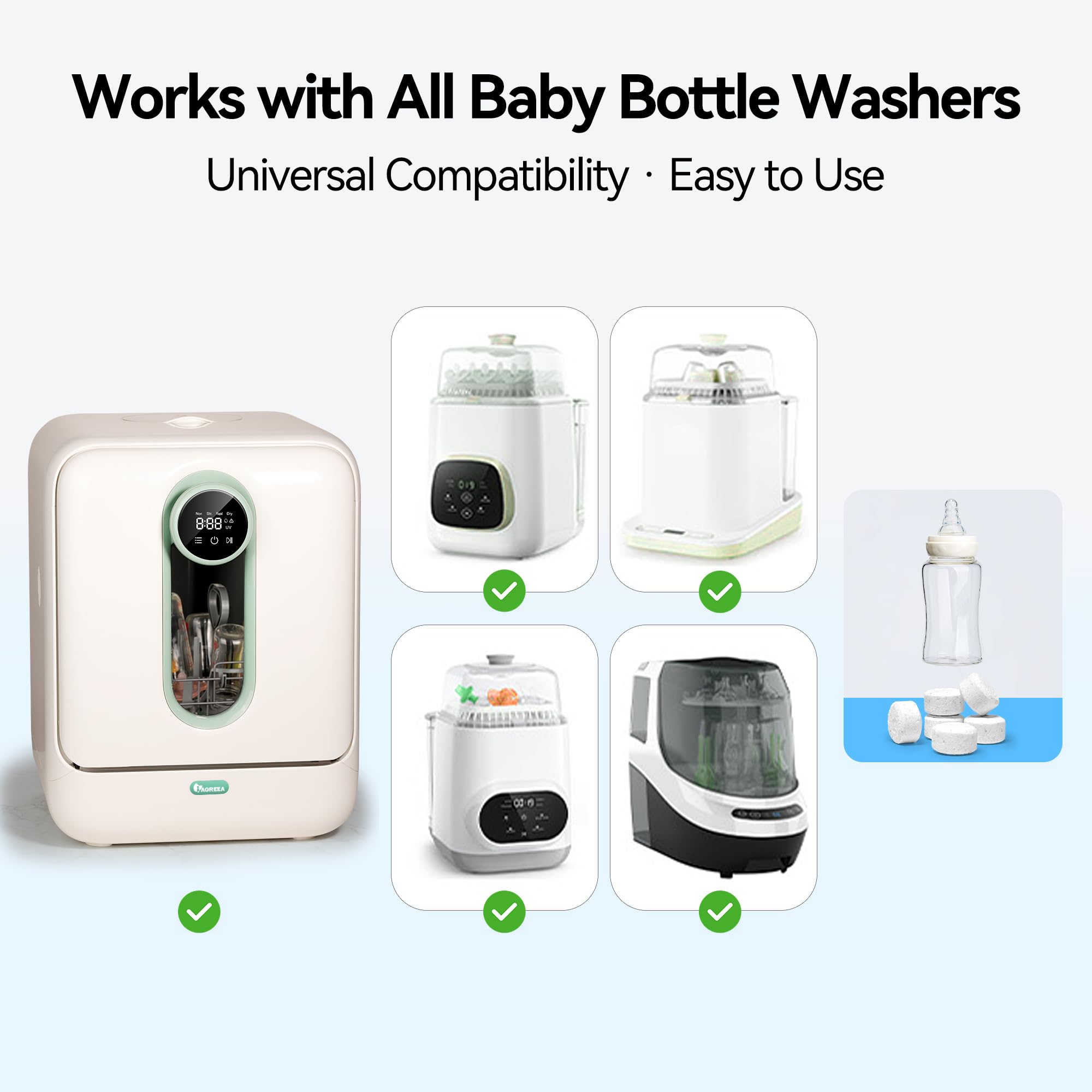 IAGREEA hypoallergenic-safe-cleaning supports gentle care for baby items.