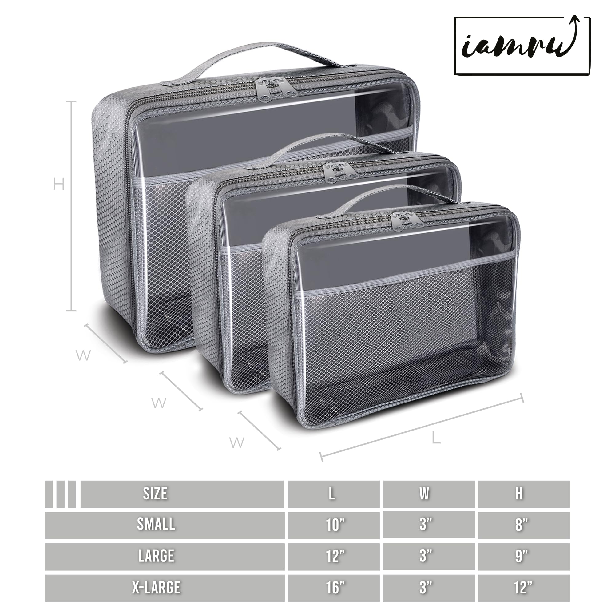 IAMRU toy storage bag interior net pocket secures manuals and small pieces