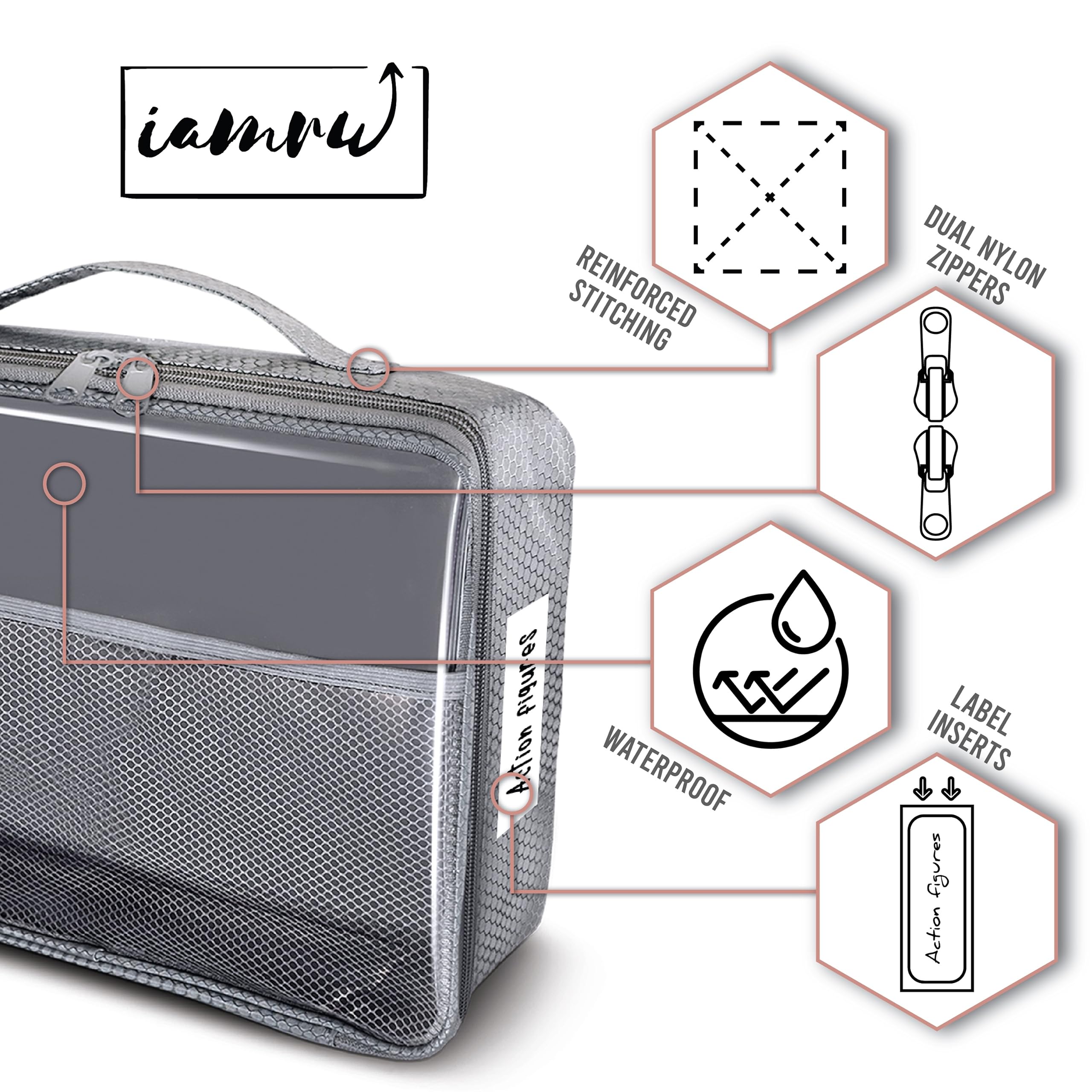 IAMRU toy storage bag waterproof materials simplify cleanup after spills