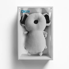 Ianul Koala head protector backpack front view shows compact safety design for toddlers.