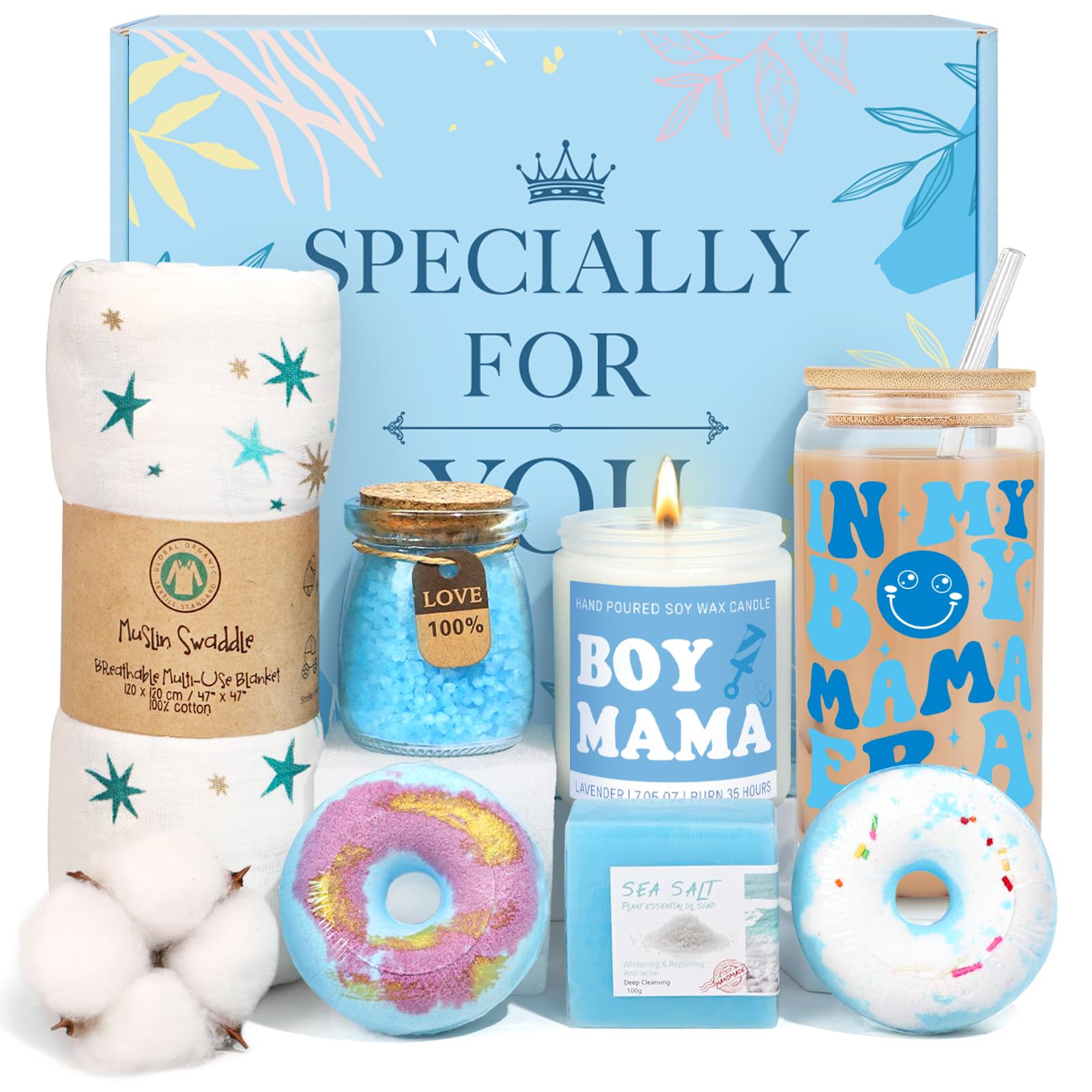 iAOVUEBY new mom gift box with curated items for relaxation and pampering