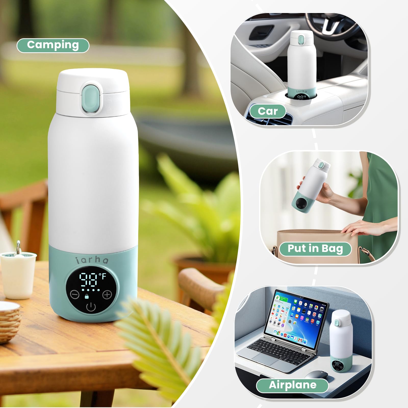 Iarha temperature control ensures accurate feeding temperatures.