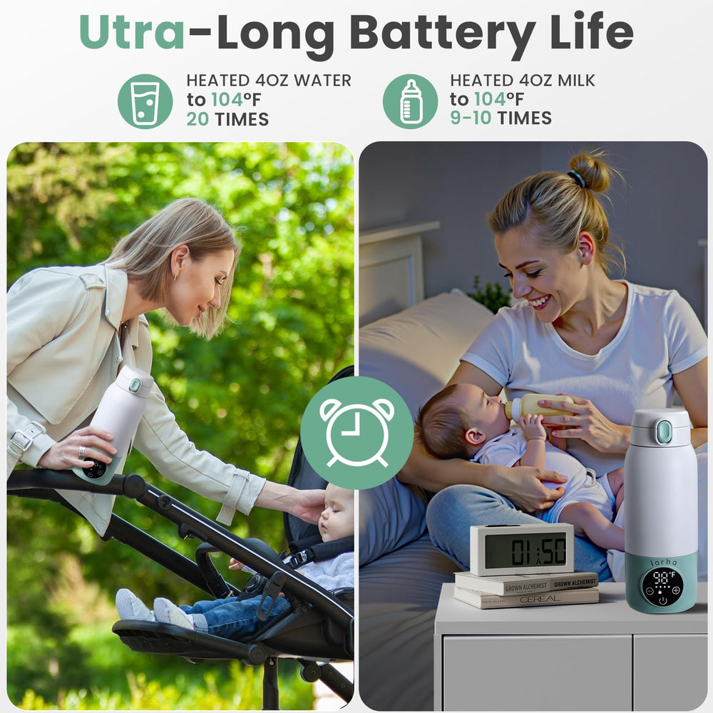 Iarha sterilization mode keeps bottles clean while traveling.