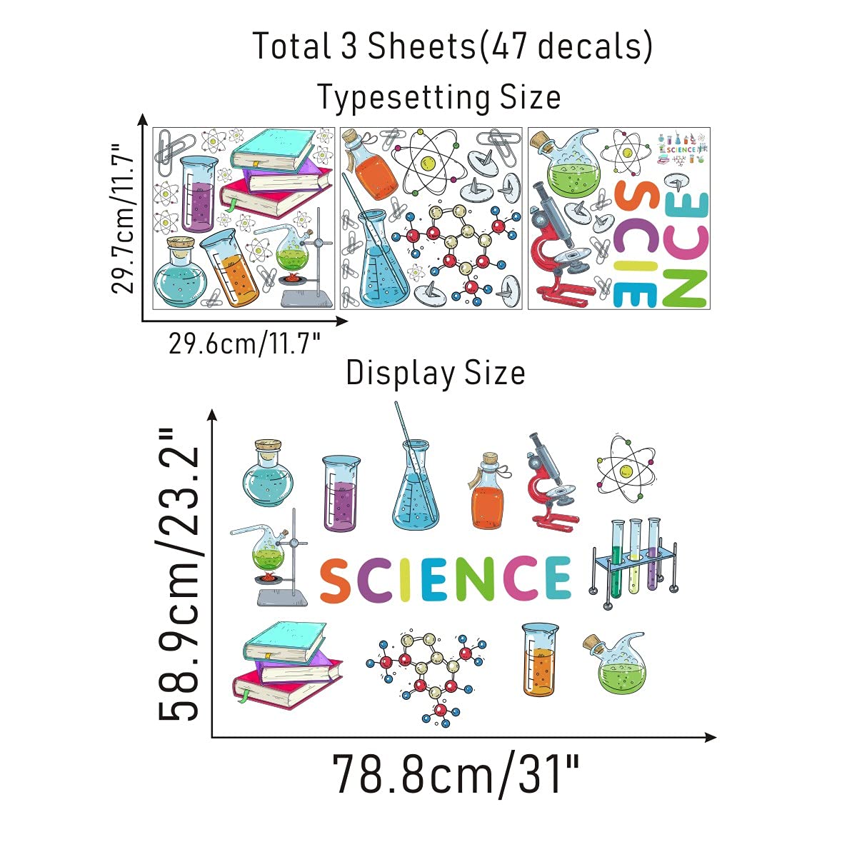 IARTTOP DNA helix wall art highlights biology themes for study corners