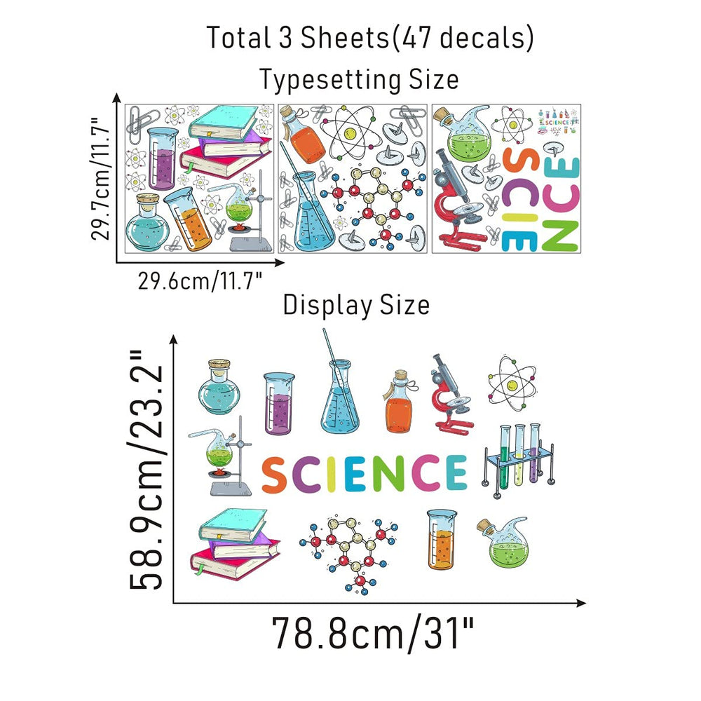 IARTTOP DNA helix wall art highlights biology themes for study corners